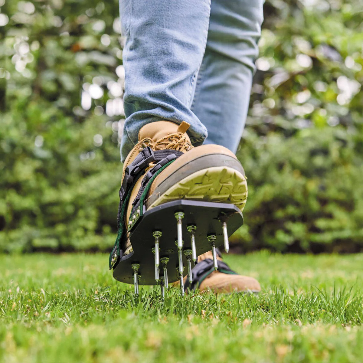 Cyclone Lawn Aerator Sandals - 1 Pair - 135mm x 300mm - Soil Aeration - Image 5