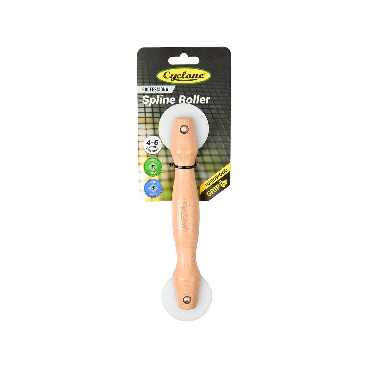 Cyclone Spline Roller - 95mm - Timber Handle - Universal Use