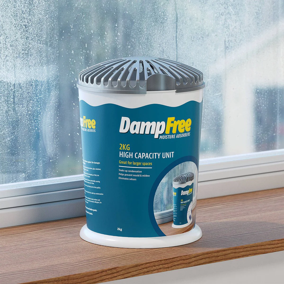 DampFree 2kg High Capacity Moisture Absorber Unit - 210mm x 290mm - Humidity Control - Image 2
