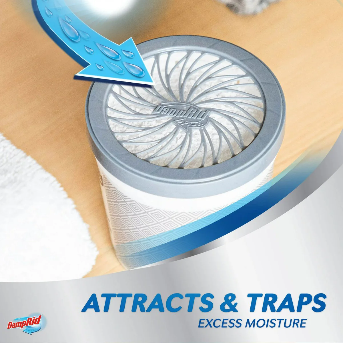 Damprid Refillable Moisture Absorber - 311g - Prevents Mould & Mildew - Image 3
