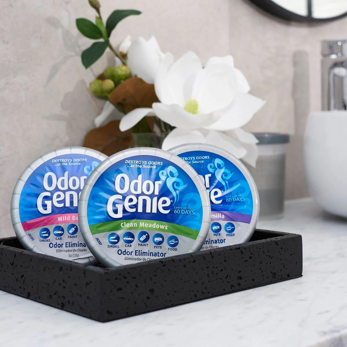 Damprid Wild Berry Odor Genie - 226g Solid Gel - Eliminates Odours for 60 Days - Image 3