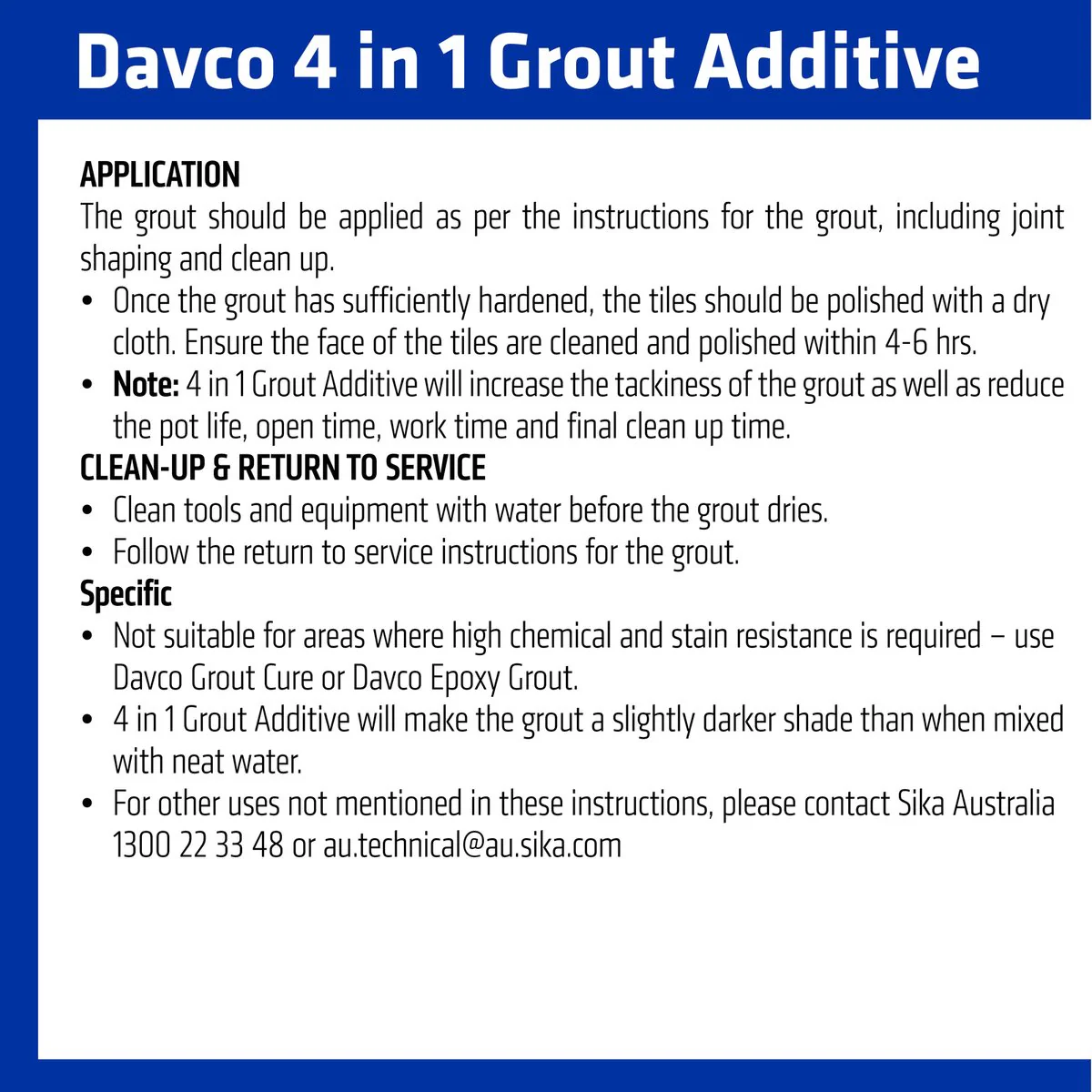 Davco Grout Additive - 1L - Liquid - Flexible Water Resistant - Image 4