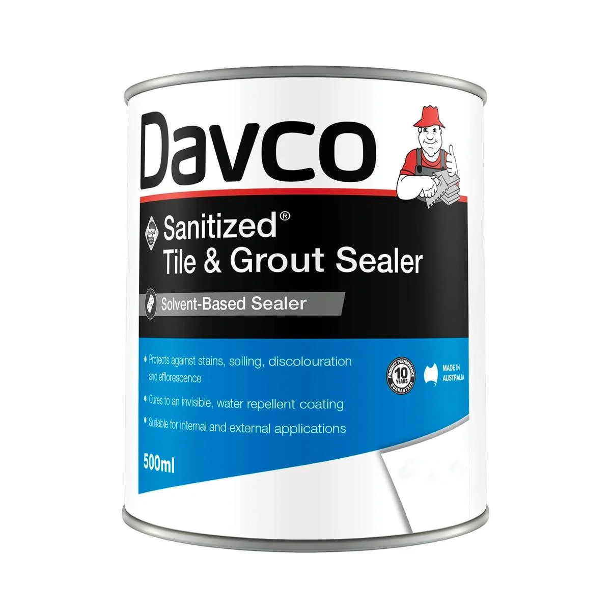 Davco Sanitized Tile and Grout Sealer 500ml - Clear - Solvent Based