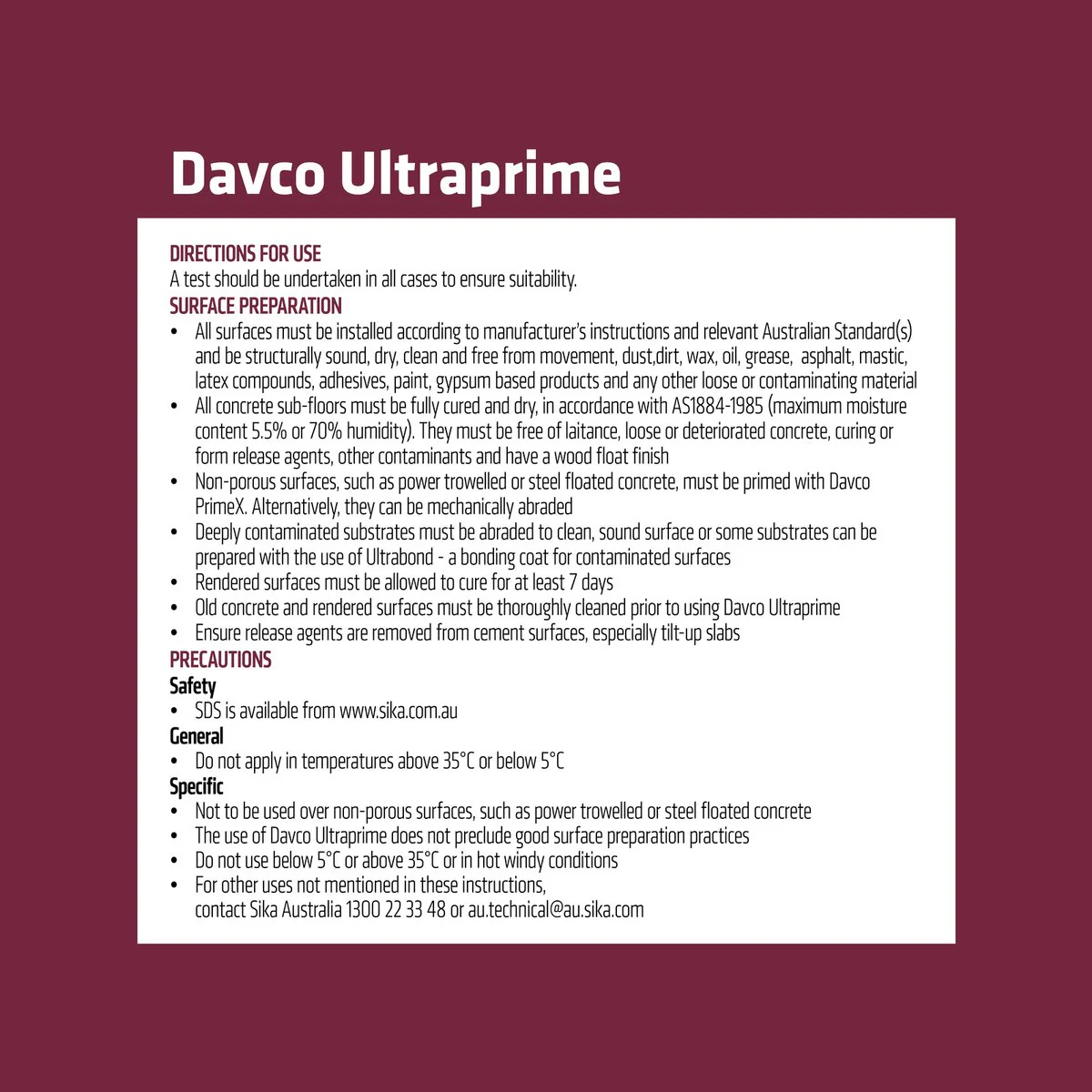 Davco Ultraprime Primer 5L - Acrylic Surface Primer - Fast Drying - Blue - Image 3