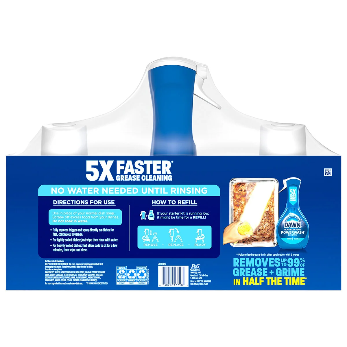 Dawn Platinum Plus Powerwash Dish Spray 3 Pack for Grease & Grime - Image 2