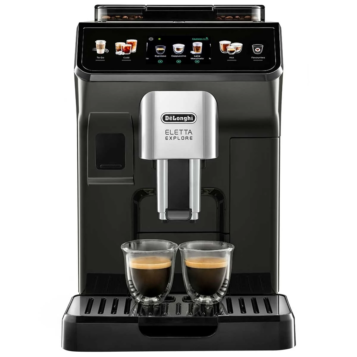 De'Longhi Eletta Explore Automatic Coffee Machine ECAM45055G Grey 1450W Capacity 1.8L