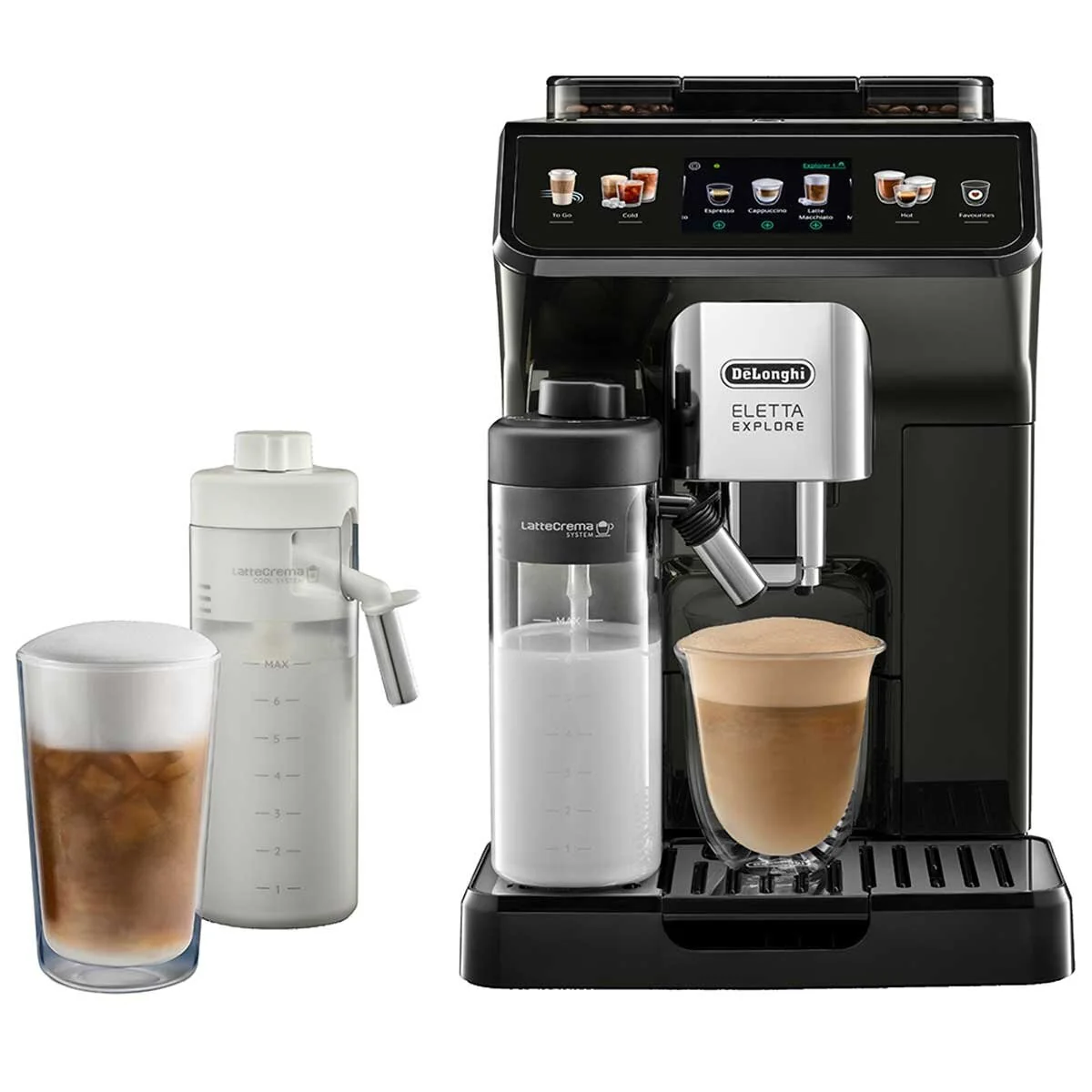 De'Longhi Eletta Explore Automatic Coffee Machine ECAM45055G Grey 1450W Capacity 1.8L - Image 2