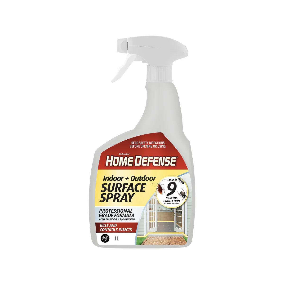 Defender Home Defense Surface Insecticide - 1L - Crawling Insects - White
