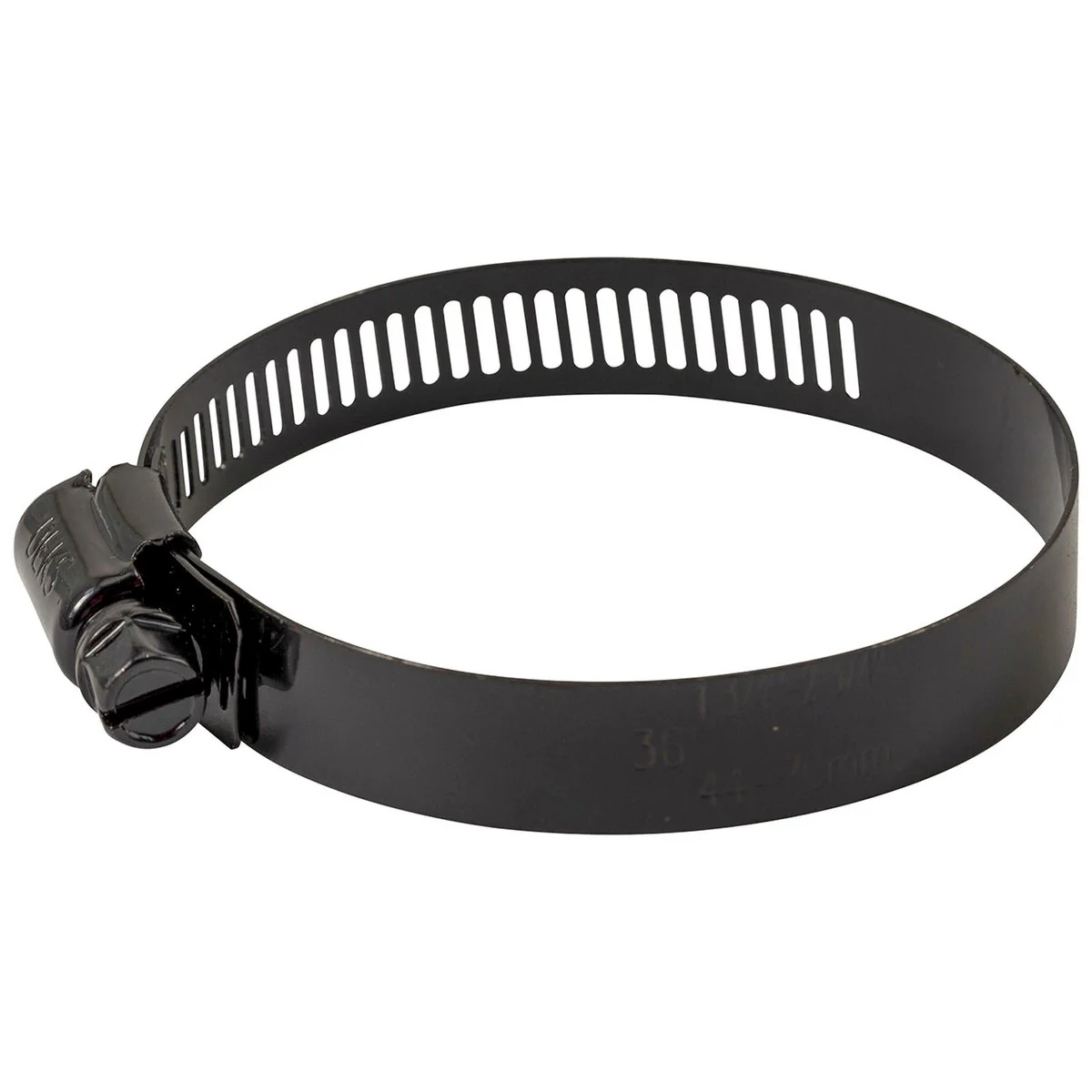 DEKS 46-70mm Black Marine Grade 316 Stainless Steel Hose Clamp - Image 2