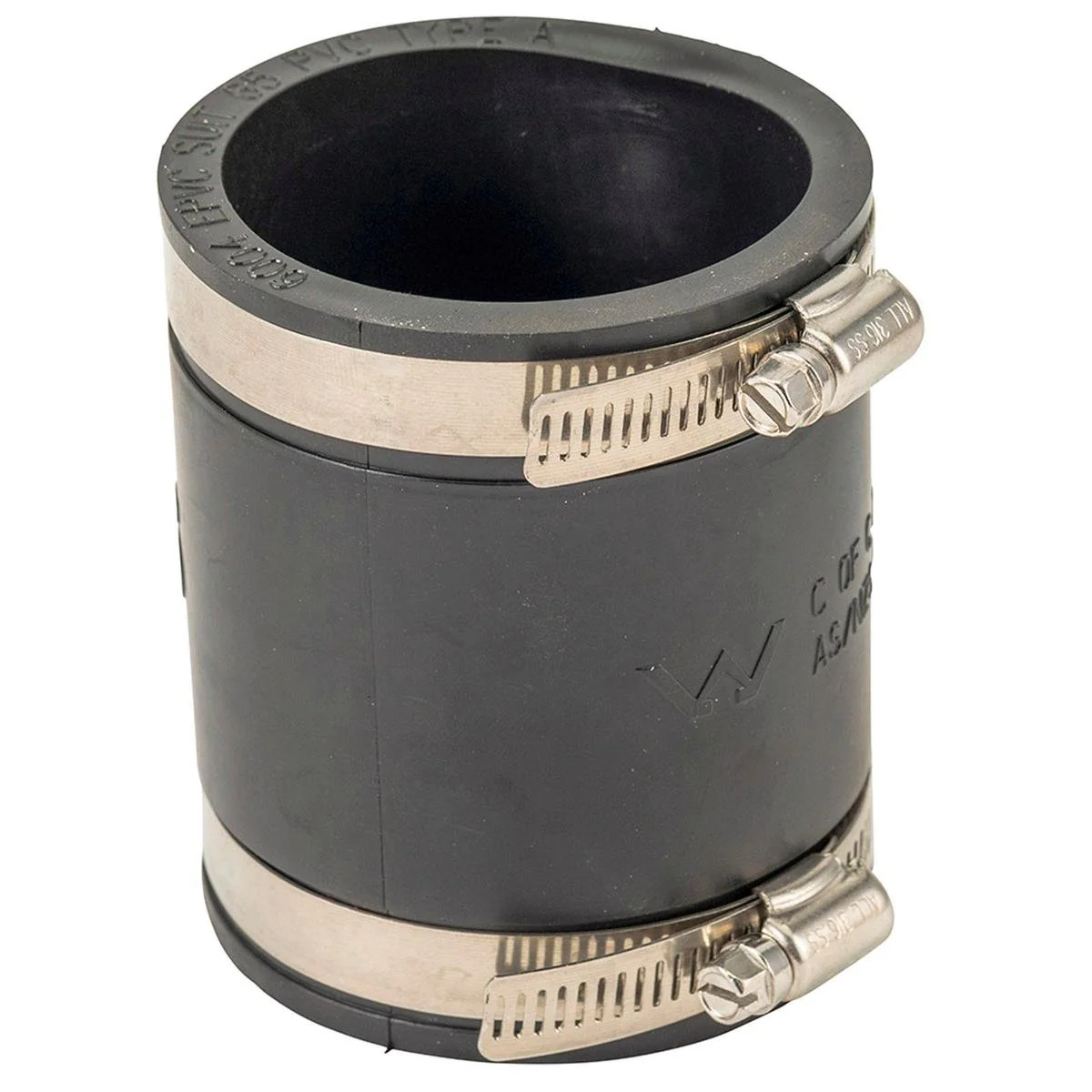 Deks Industries Rubber Joiner - 65mm - EPDM - 2 Clamps