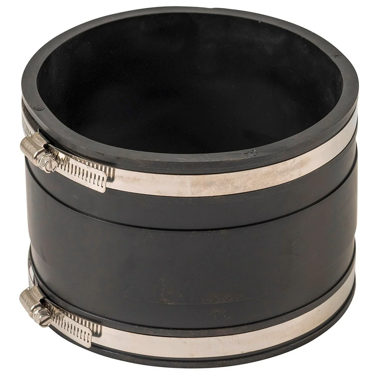 DEKS 150mm PVC to PVC Coupling Joiner - Black - 2 Clamps - WaterMark Approved - Image 2