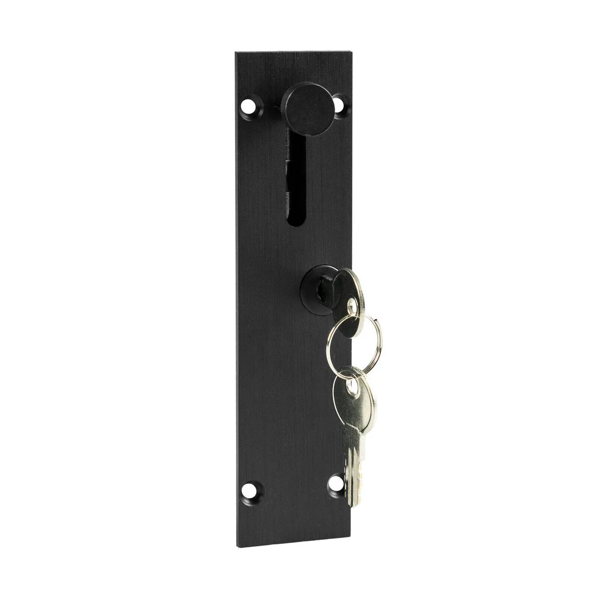 Delf 150mm Lockable Door Drop Bolt - Matte Black - Secure & Stylish