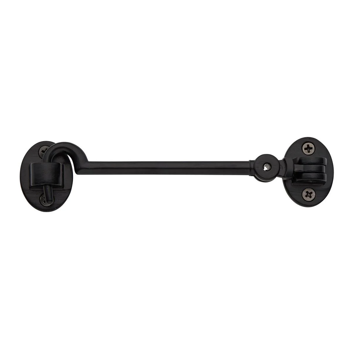 Delf Architectural Cabin Hook - 150mm - Matt Black - Silent Pattern
