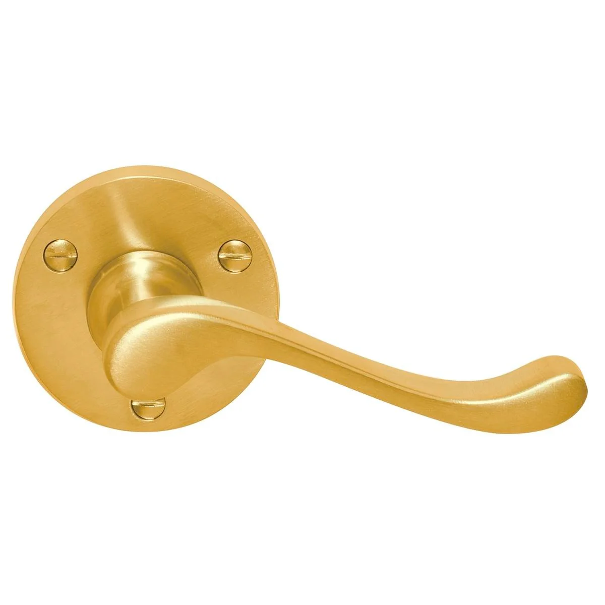 Delf Malvern Leverset - 135mm - Solid Brass - Polished Finish
