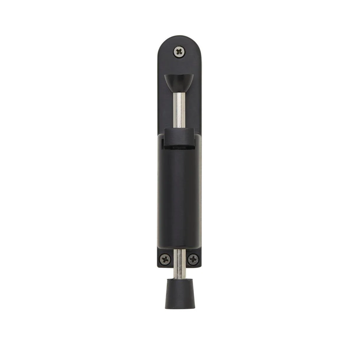 Delf Trade Matt Black Foot Operated Door Stop 30mm x 165mm