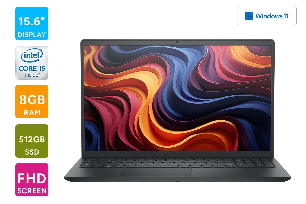 Dell 15.6 Full HD Touchscreen Core i5 Laptop 8GB 512GB Carbon Black