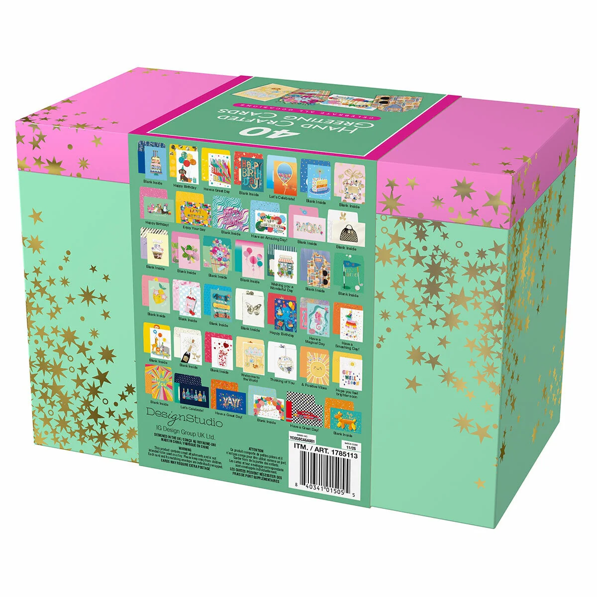 Design Studio All Occasion Handcrafted Cards 40 Pack With Rigid Box - Image 6
