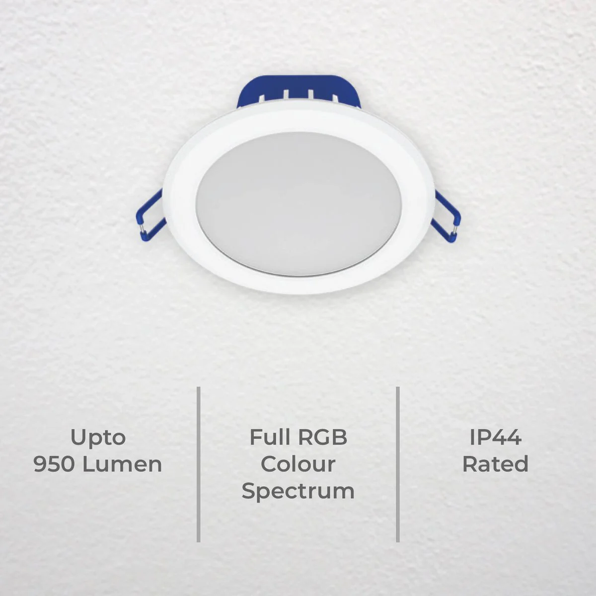 Deta 10W Smart LED Downlight 4 Pack - 950lm - RGB CCT - Indoor Use - Image 3