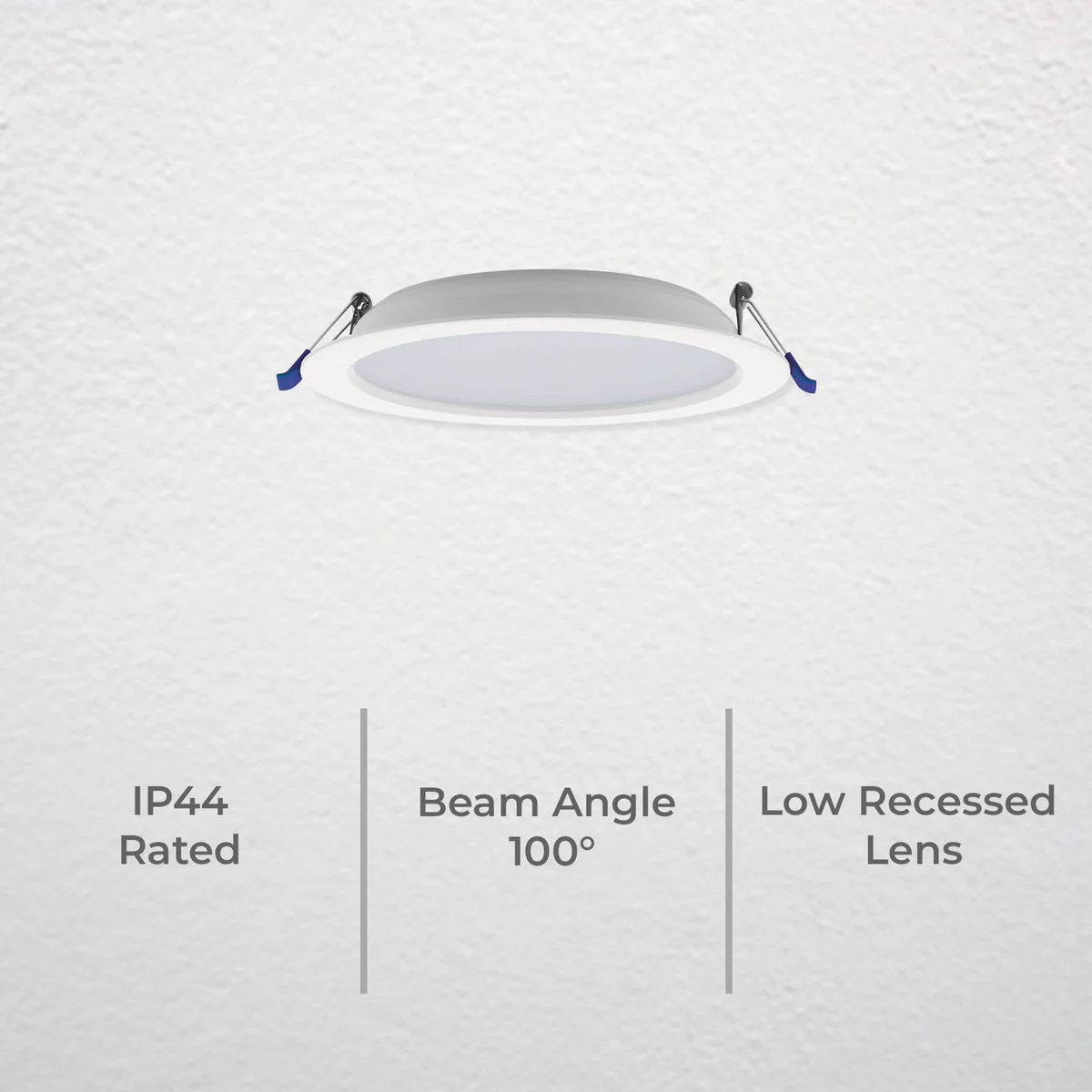 Deta 160mm x8 Series Tri Colour Dimmable LED Downlight - 11W 13W 15W - Image 3
