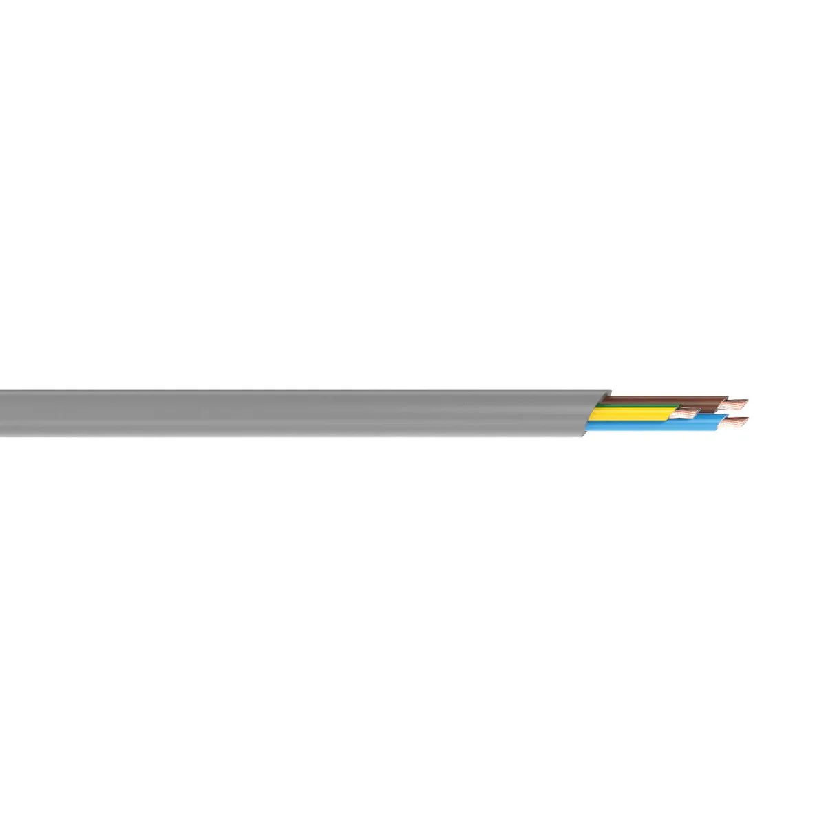 Deta 5m 1.5mm Grey 3 Core Cable - Flexible - Durable - Complies with Standards