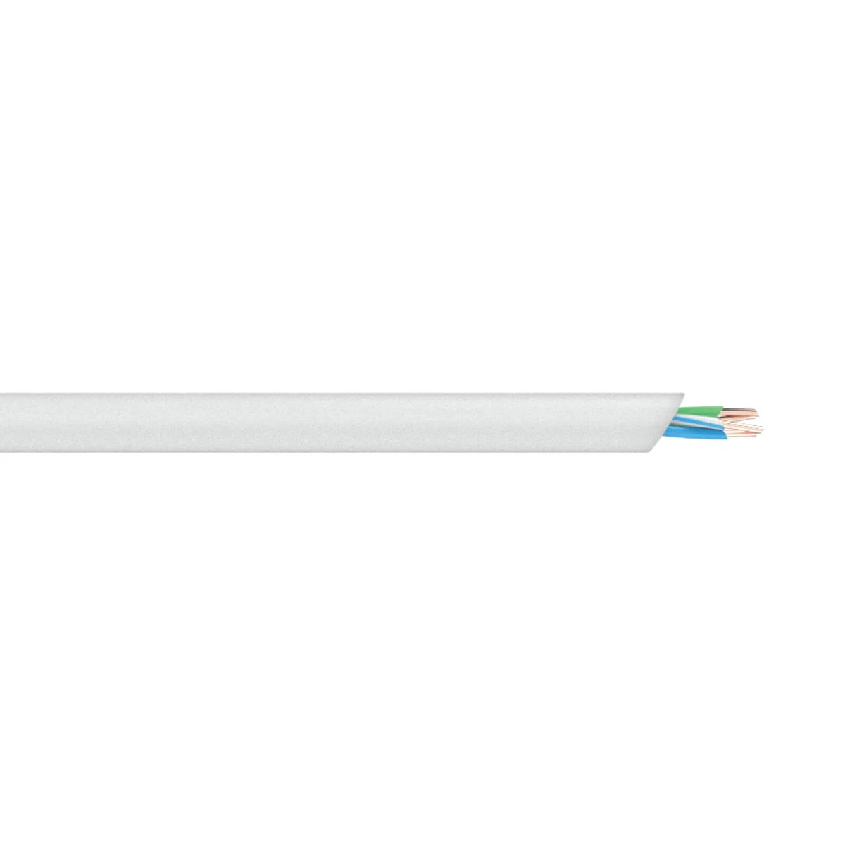 Deta 5m 2 Pair Internal Telephone Cable - White - Flexible Design - Reliable Connection