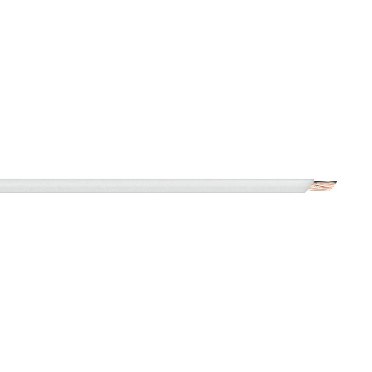 Deta 5m 4mm Single Insulated Cable - White - Durable Electrical Connection