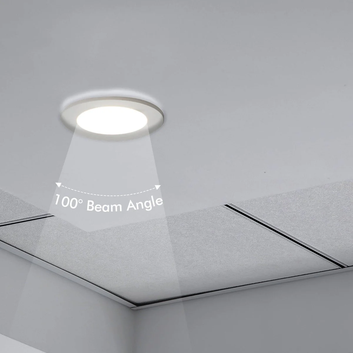 Deta 9W Tri-Colour Dimmable LED Downlight 10 Pack - 110mm x 60mm - IP44 - Image 5