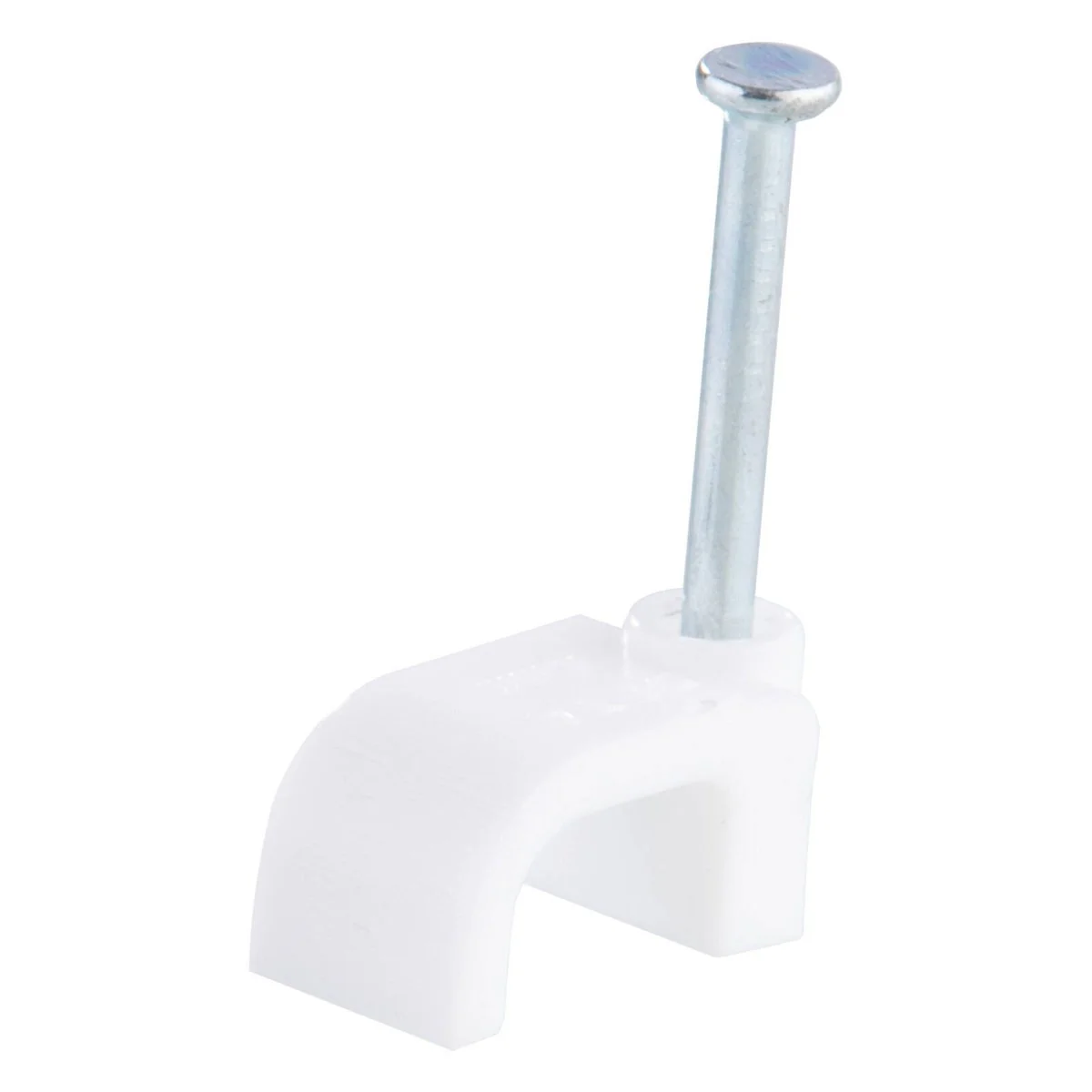DETA 10mm White Flat Cable Clips - 20 Pack - 1-1.5mm² TPS Cable
