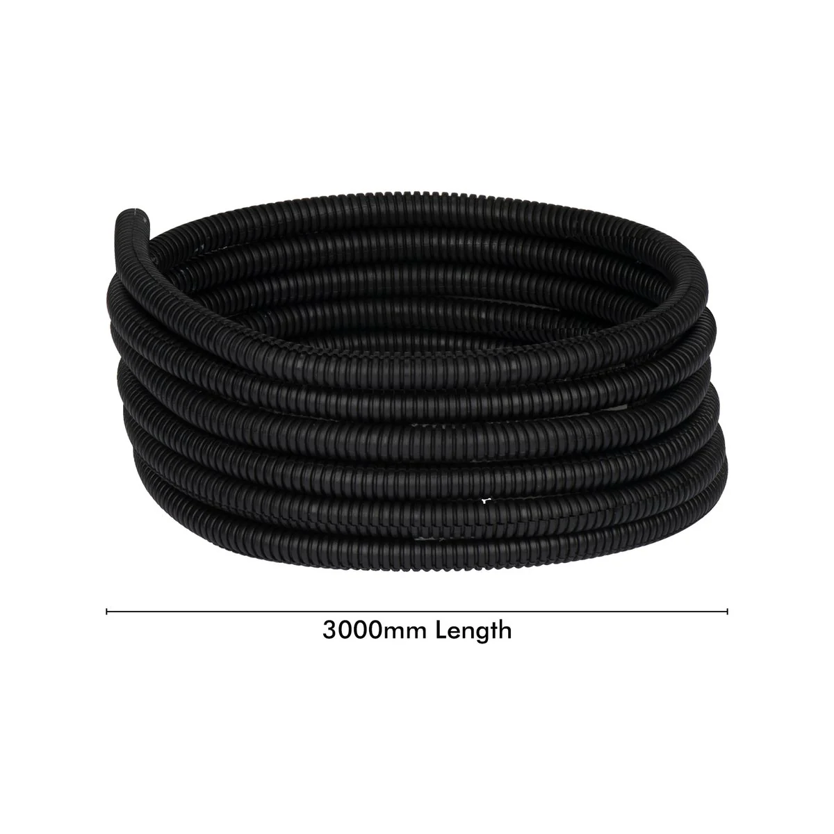 Deta Corrugated Split Tubing - 3m x 10mm - Flame Retardant, Flexible - Image 2
