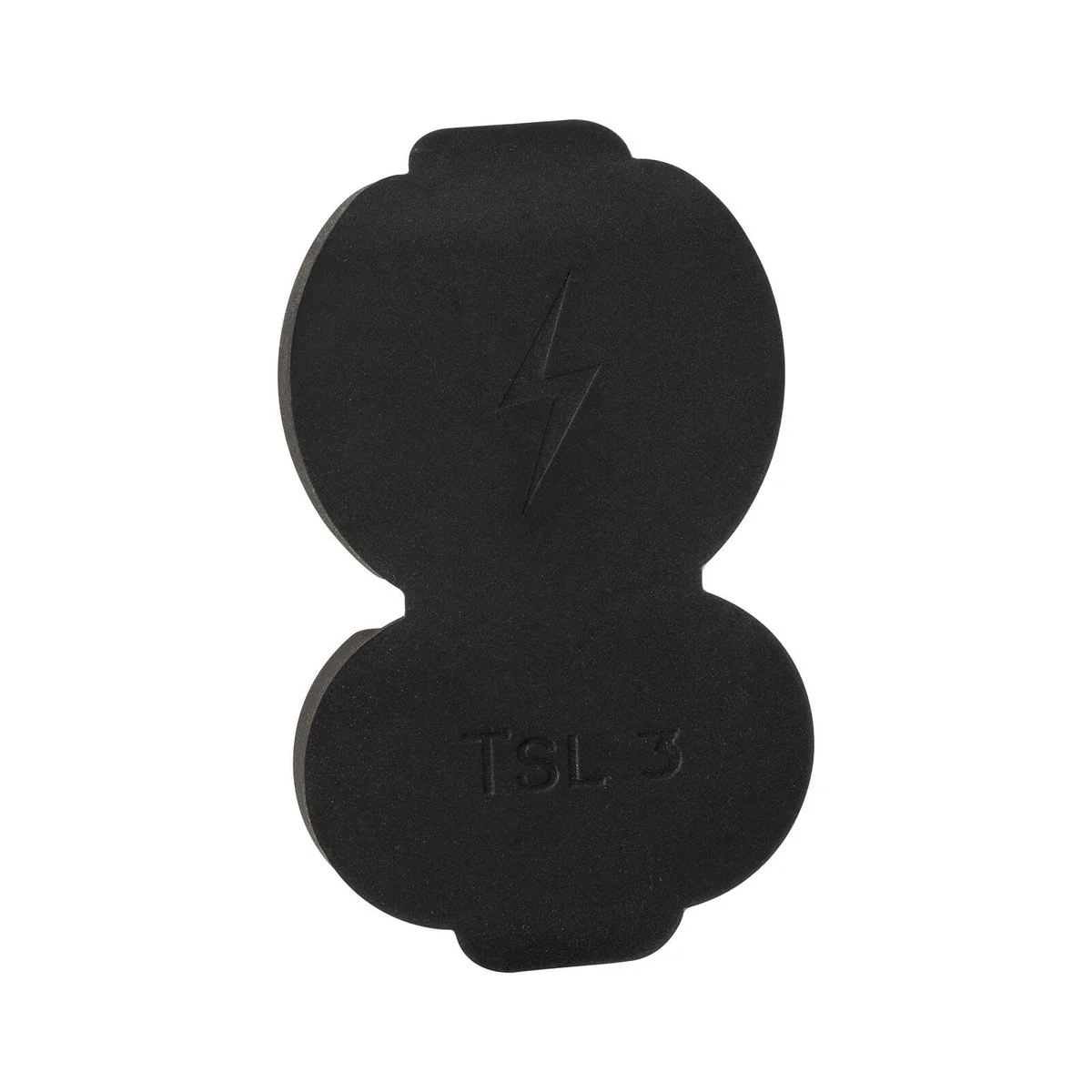 Deta EV Charger Plug Lid - Waterproof Silicone - Black - 10mm x 68mm x 110mm