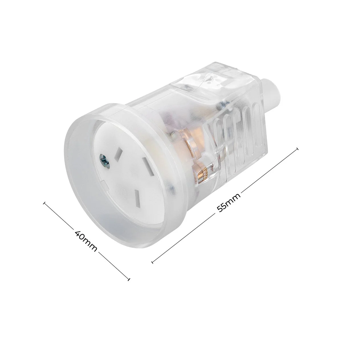 Deta Heavy Duty Rewireable Socket - 10A - Plastic - Rear Entry - Image 3