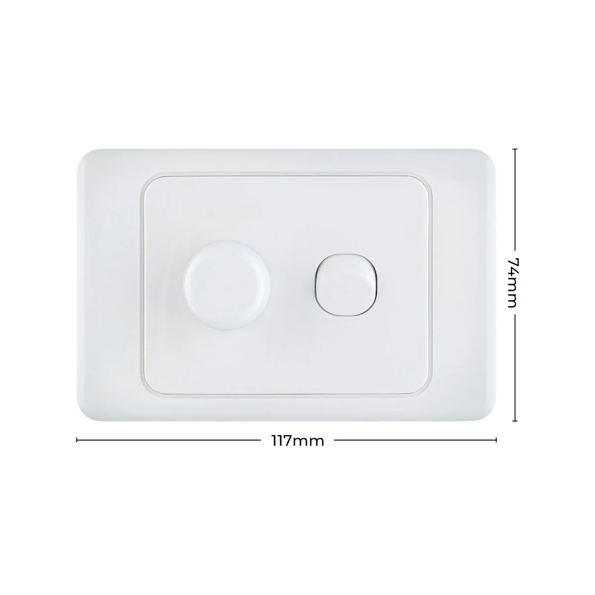Deta Light Dimmer - 400VA - Polycarbonate - Leading Edge - Image 4