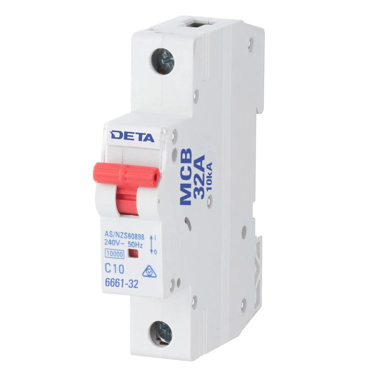 DETA 32A Miniature Circuit Breaker - 10kA Short Circuit Capacity - 18mm Wide