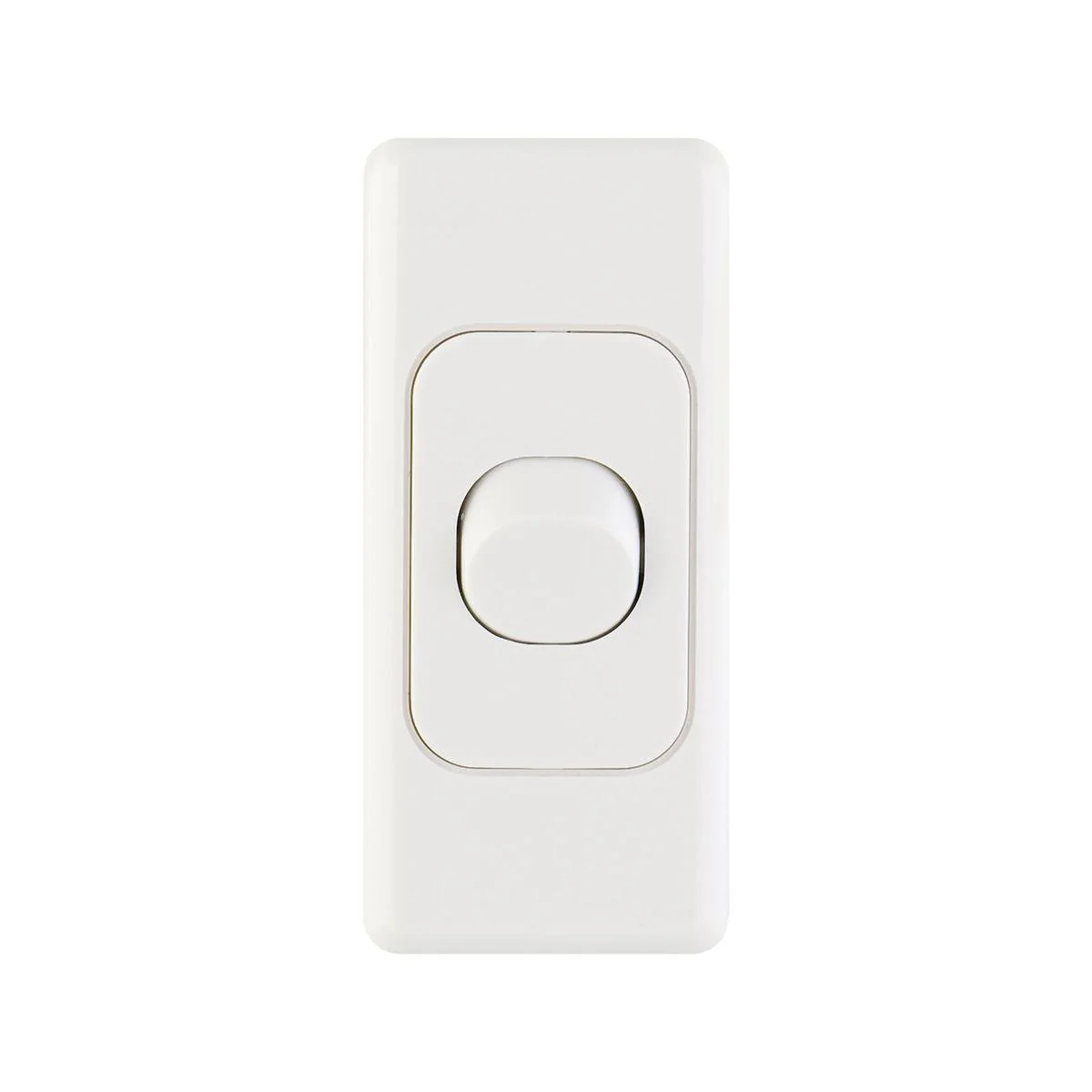 Deta Single Architrave Switch - 34mm x 10mm x 75mm - Polycarbonate - Clip-On Design
