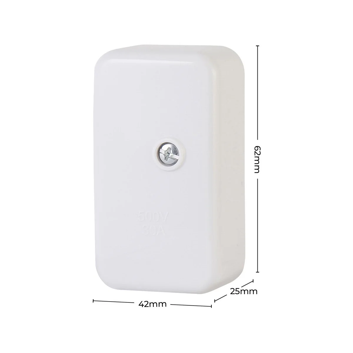 DETA Small Junction Box - 42mm x 25mm x 73mm - Polycarbonate - 10 Pack - Image 3