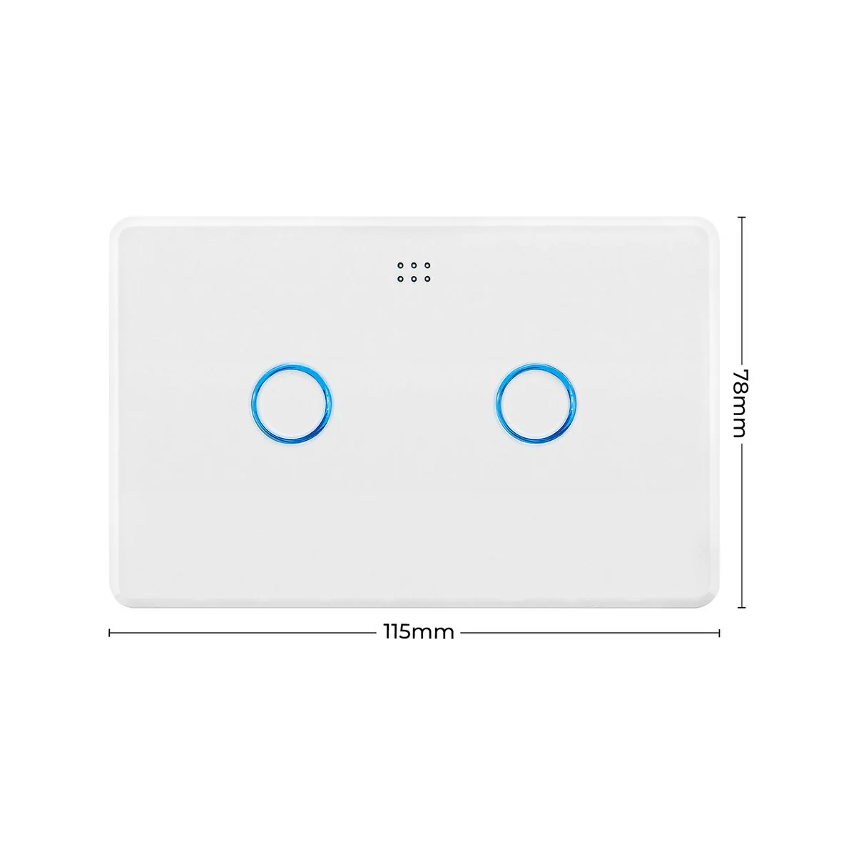 Deta Smart Light Switch - Double Gang - Polycarbonate - Touch Activated - Image 5