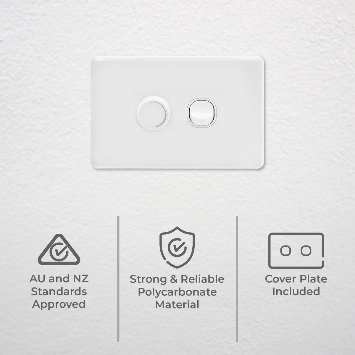 Deta Universal Dimmer - 200W - Polycarbonate - LED Compatible - Image 2