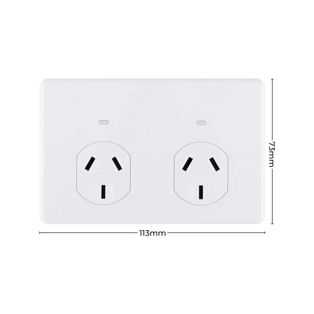Deta x6 Series Auto Switch Double Power Point - 2 Sockets - 250V 10A - Polycarbonate - Image 4