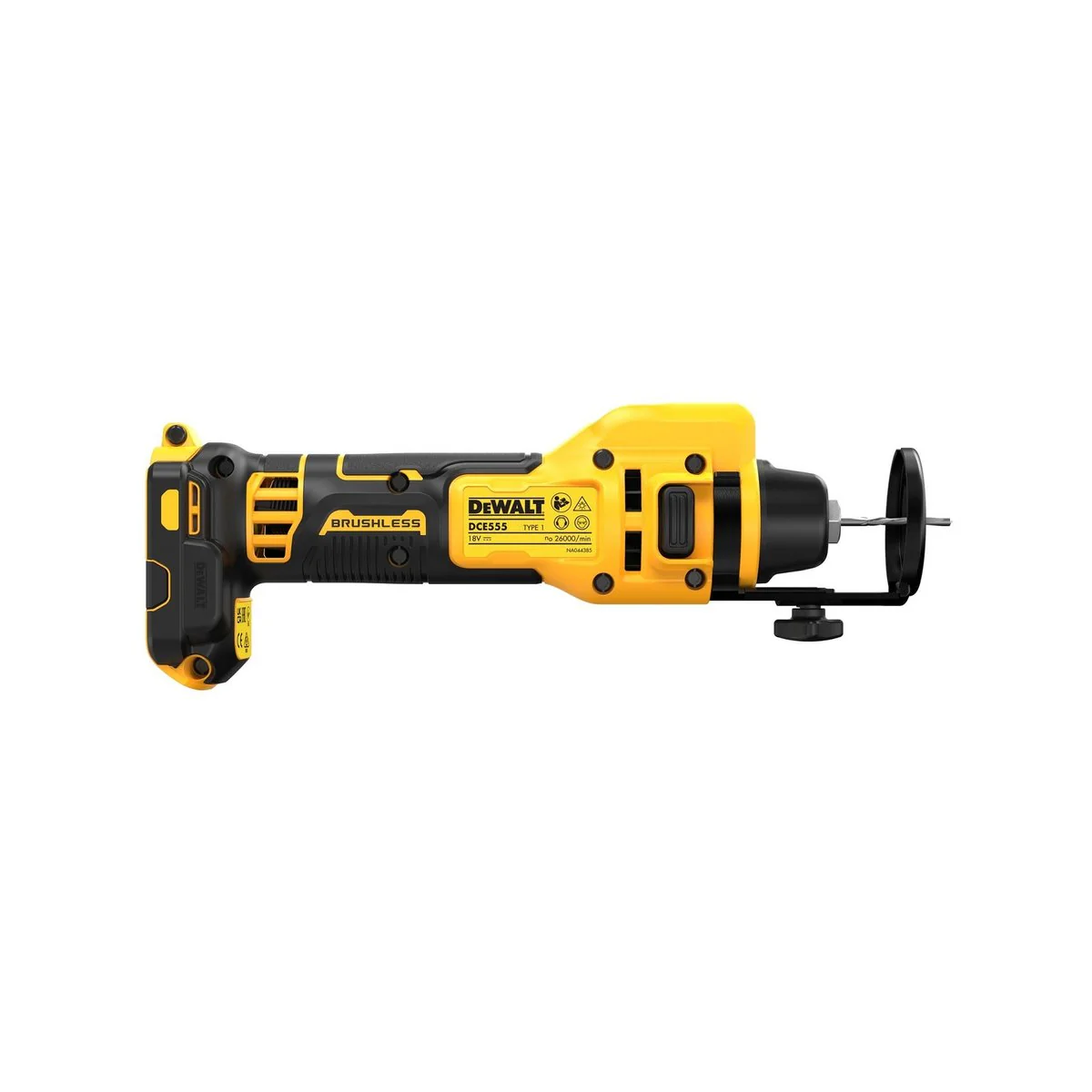Dewalt 18V Cordless Brushless Drywall Cut Out - 135mm x 90mm x 260mm - 1.1kg - Image 3