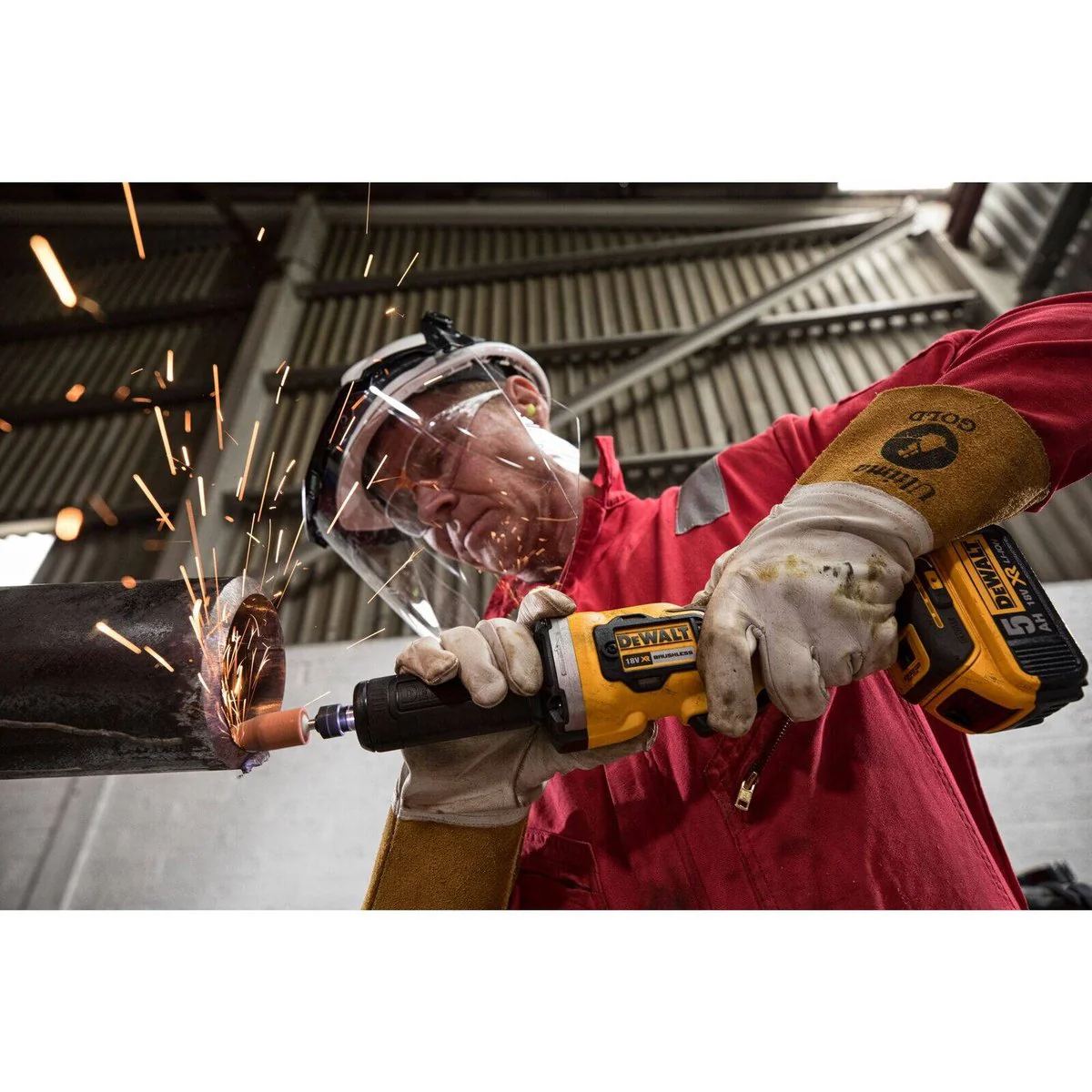 Dewalt 18V XR Cordless Die Grinder - Bare Unit - 105mm x 90mm x 435mm - Precision Grinding - Image 3