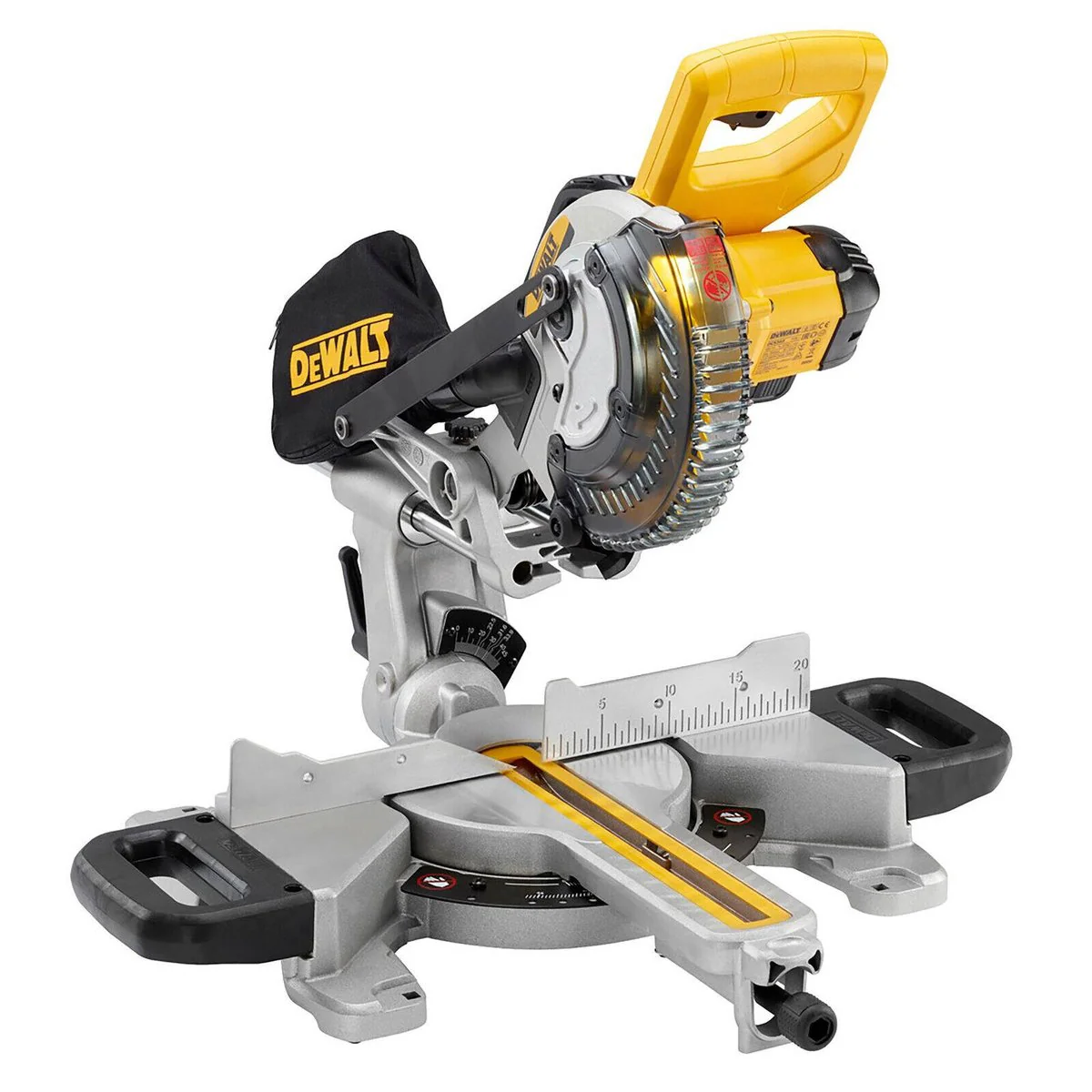 DEWALT 18V XR Cordless Sliding Mitre Saw DCS365N-XE - 184mm - Skin Only - Accurate Cuts