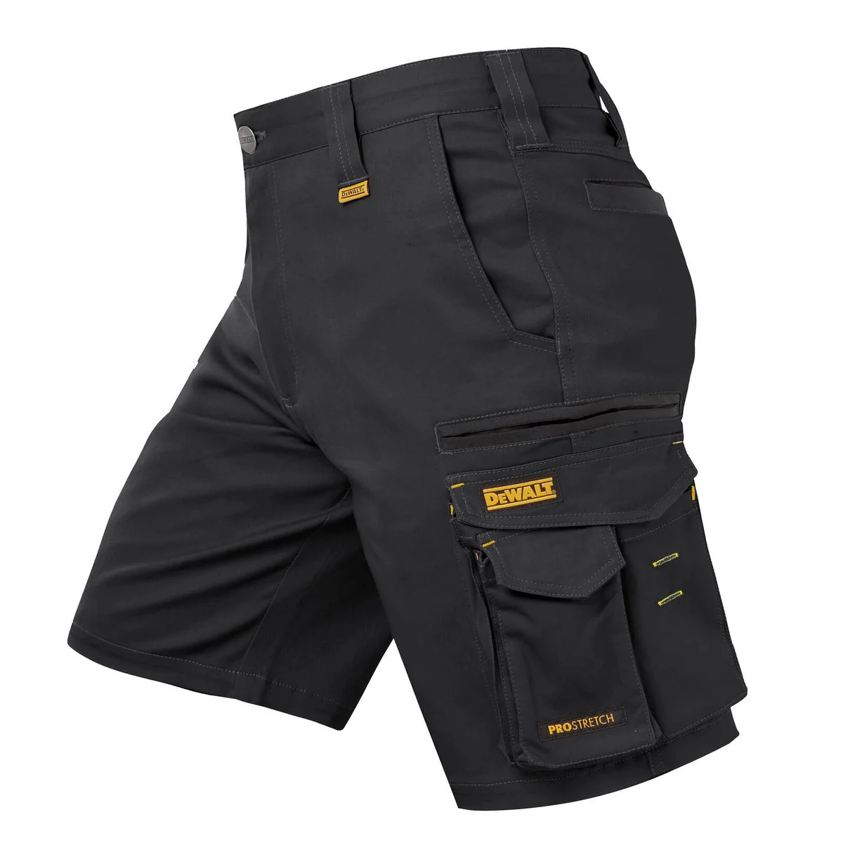 Dewalt Black Bennington Prostretch Shorts Size 32 - 360° Flexibility - Durable