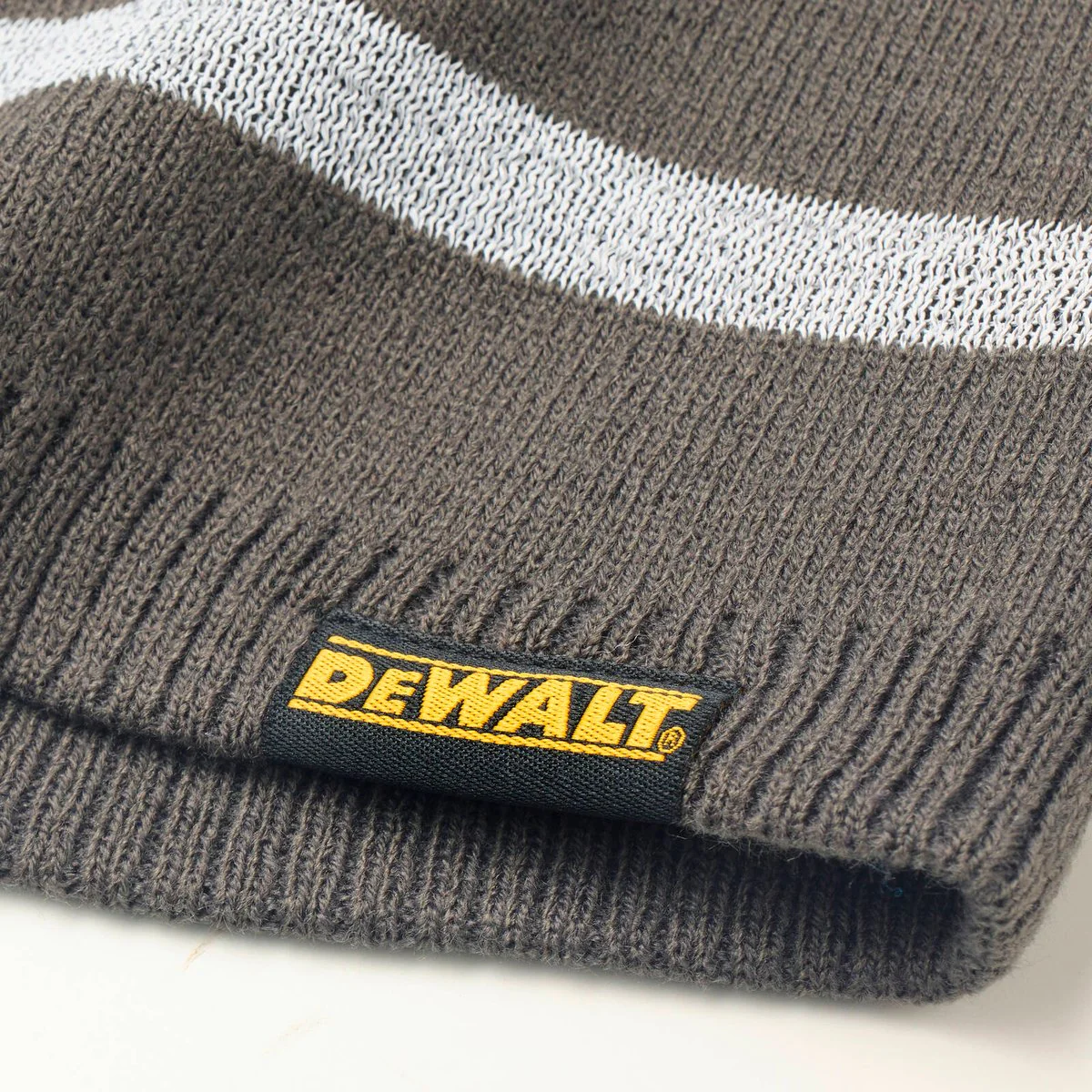 Dewalt Black Reflective Beanie - 100% Acrylic - One Size Fits Most - Warmth & Visibility - Image 5