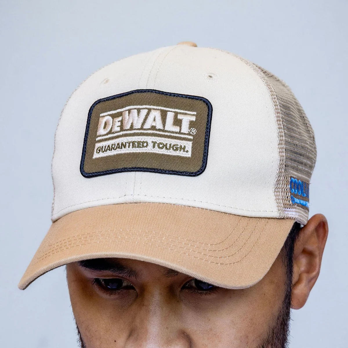 Dewalt Brown Oakdale Coolmax Trucker Hat - 5-Panel - Adjustable Fit - Breathable - Image 2