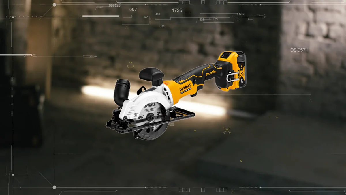 DeWalt Circular Saw - 115mm - Brushless - Skin Only - Image 4