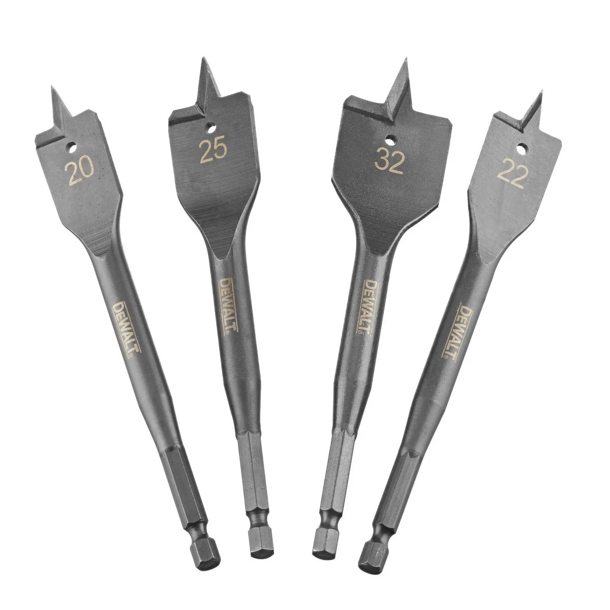 Dewalt Extreme Flatwood Drill Bit Set - 4 Piece - 20mm to 32mm