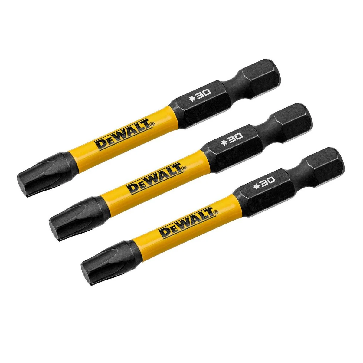 Dewalt Flextorq Screwdriver Bit - TX30 - 57mm - 3 Pack - Durable High Carbon Steel - Image 2