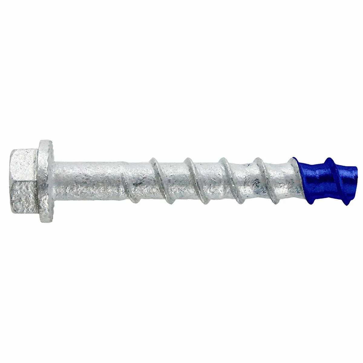 Dewalt Galvanised Hex Screw Bolt 6 x 80mm Blue Tip 4 Pack