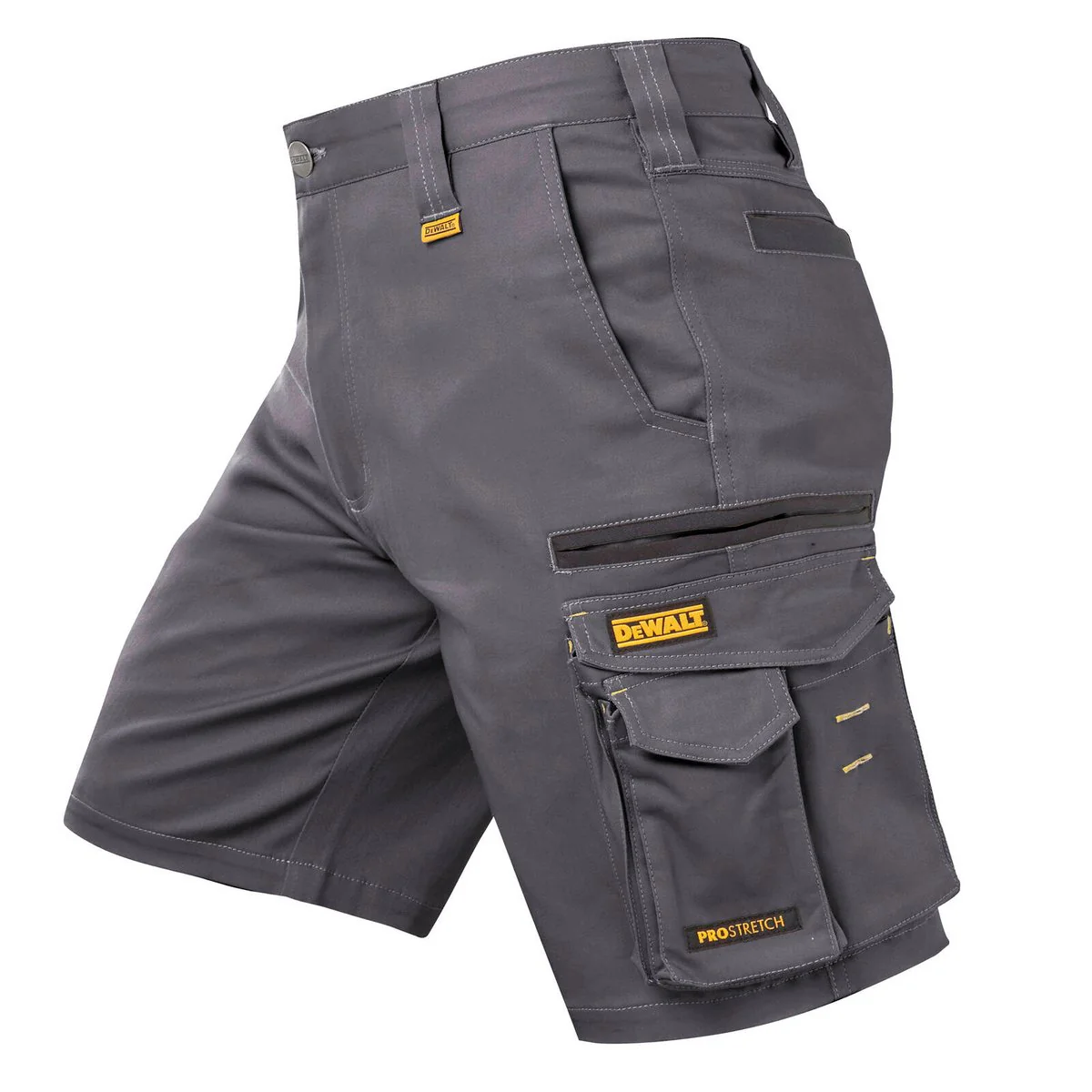 Dewalt Grey Bennington Prostretch Shorts Size 40 - Breathable Fabric - Durable