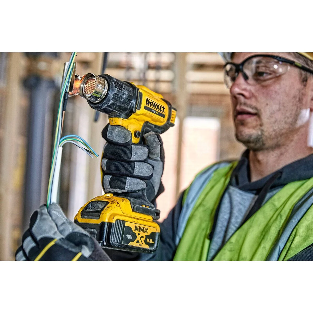 Dewalt 18V XR Li-Ion Heat Gun Skin Only - 530°C Max Temperature - 0.6kg - Image 5